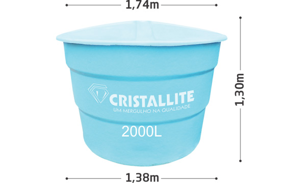 Caixa d'água 2.000L