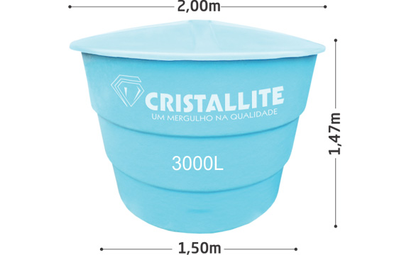 Caixa d'água 3.000L